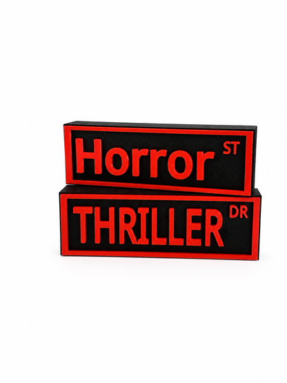 Bookshelf signs