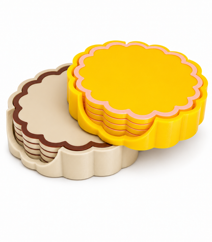 Scalloped Coasters