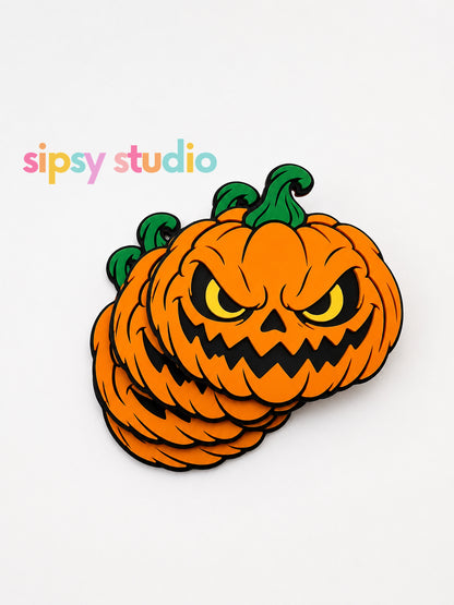 Jack o Lantern Coasters