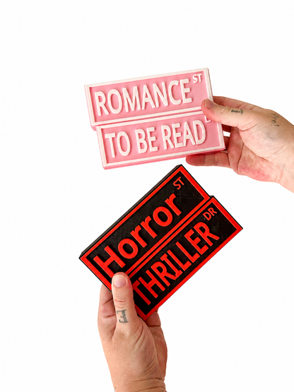 Bookshelf signs